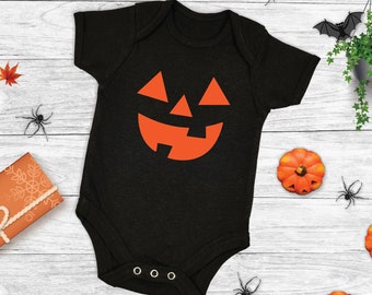 baby pumpkin sleepsuit
