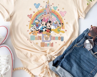 Comfort Colors Vintage Disneyworld Shirt, Mickey and Friends Tee #1123