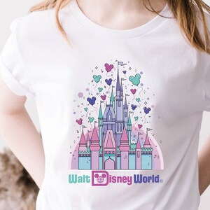 Disney Watercolor Castle Shirt, Family Vacation Tee