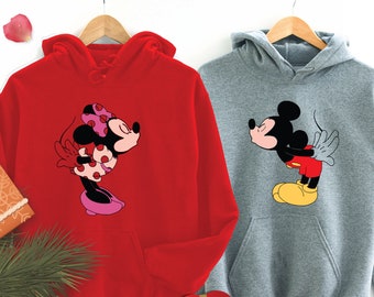 mickey and minnie couple hoodies