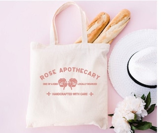 Rose Apothecary Tote Bag: Schitts Creek Cotton Shopper