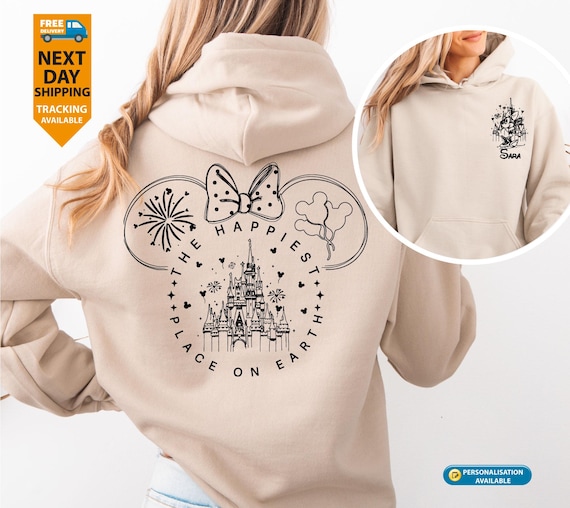 Disney Castle Couple Hoodie | Matching Disneyland Vacation Hoody #1099