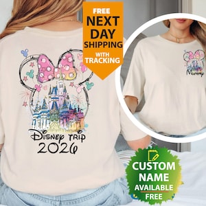 Disney Castle 2026 Shirts, Disney Family Matching T-shirt, Custom Disney Family 2026 Tee, Disney Trip Tee, 2026 Disney Family Vacation ~1132