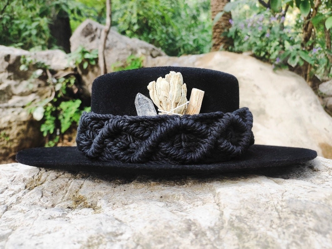 Macrame Sun Visor - Etsy display picture 1