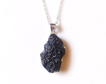 Tibetan Tektite Telepathy Stone Necklace