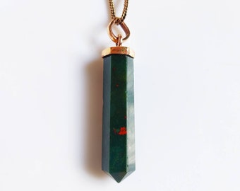 Bloedsteen hanger ketting