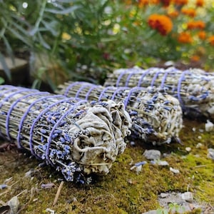 Lavender and White Sage Smudge Sticks