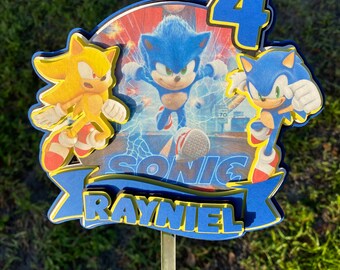 SONIC tårtdekoration