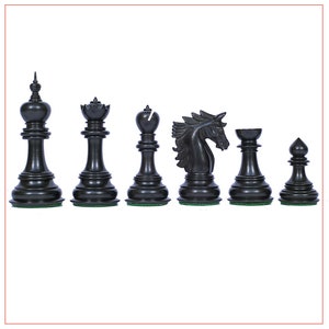 Chelics Series Premium Staunton 4.4&quot; Ebony and Box Wood Chessmen