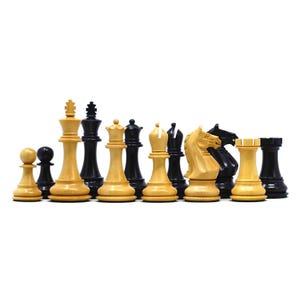 Fierce Series Chess Set 4&quot; Staunton Chess Set - Ebony & Boxwood