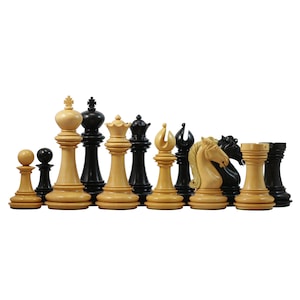 Attica Series Premium Staunton 4.125&quot; Ebony and Boxwood Chess set