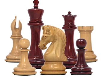 AIW-350 高級チェス駒 トルコ ブルー&ブラック 3.75インチ キング