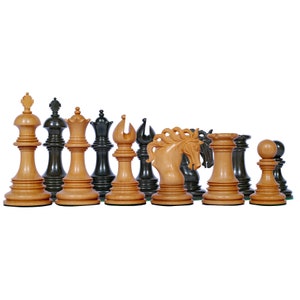 Westminster Series 4.4&quot; Luxury Chess set in Ebony and Box Wood