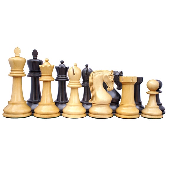 Paul Morphy Series 4 Staunton Chess Pieces With Board -  Israel