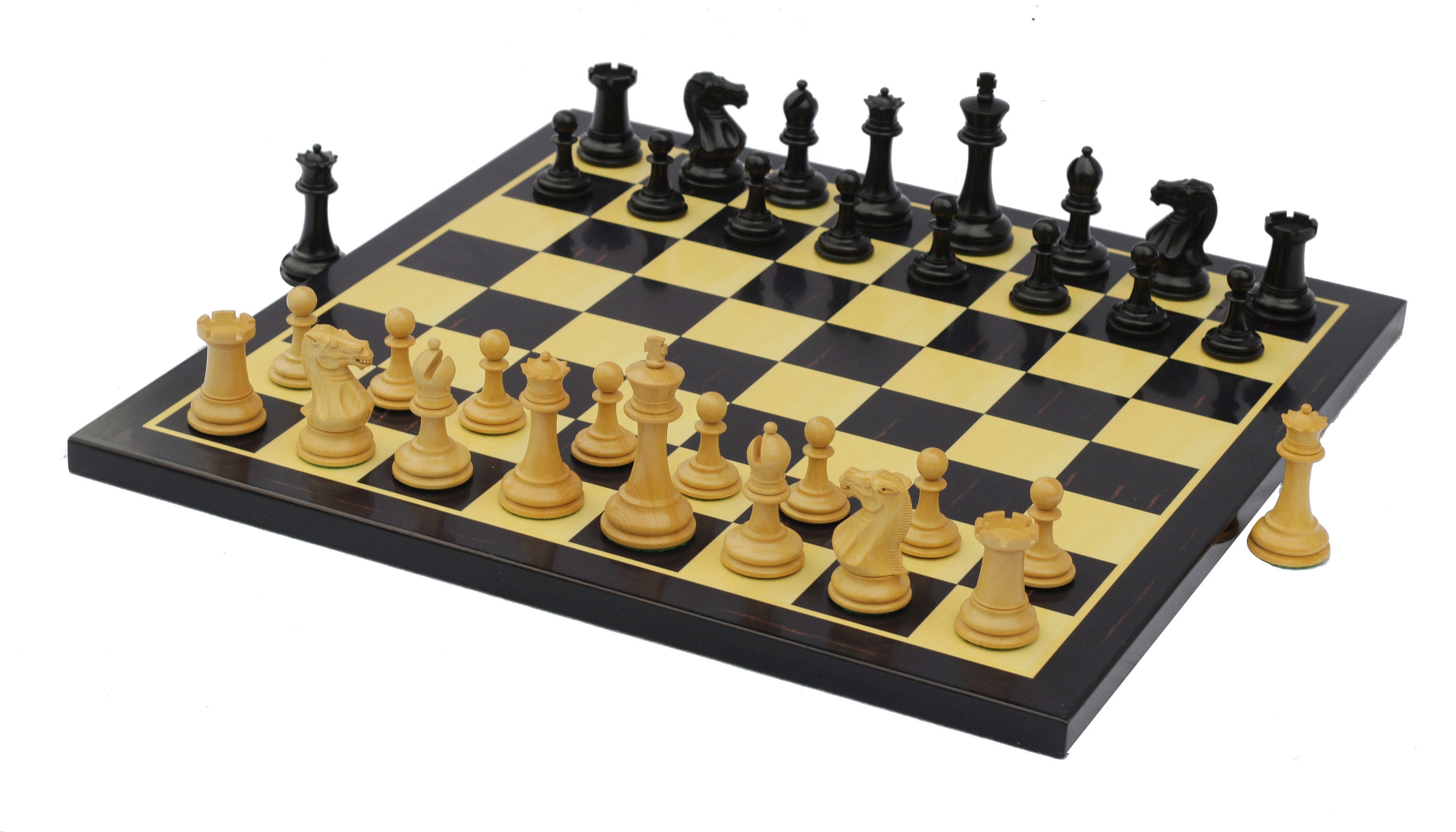 Paul Morphy Series 4 Staunton Chess Pieces With Board -  Israel