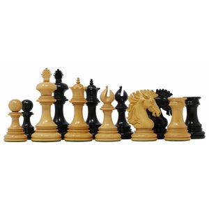 Strachan Series Luxury Staunton 4.25&quot; Ebony Chess Pieces