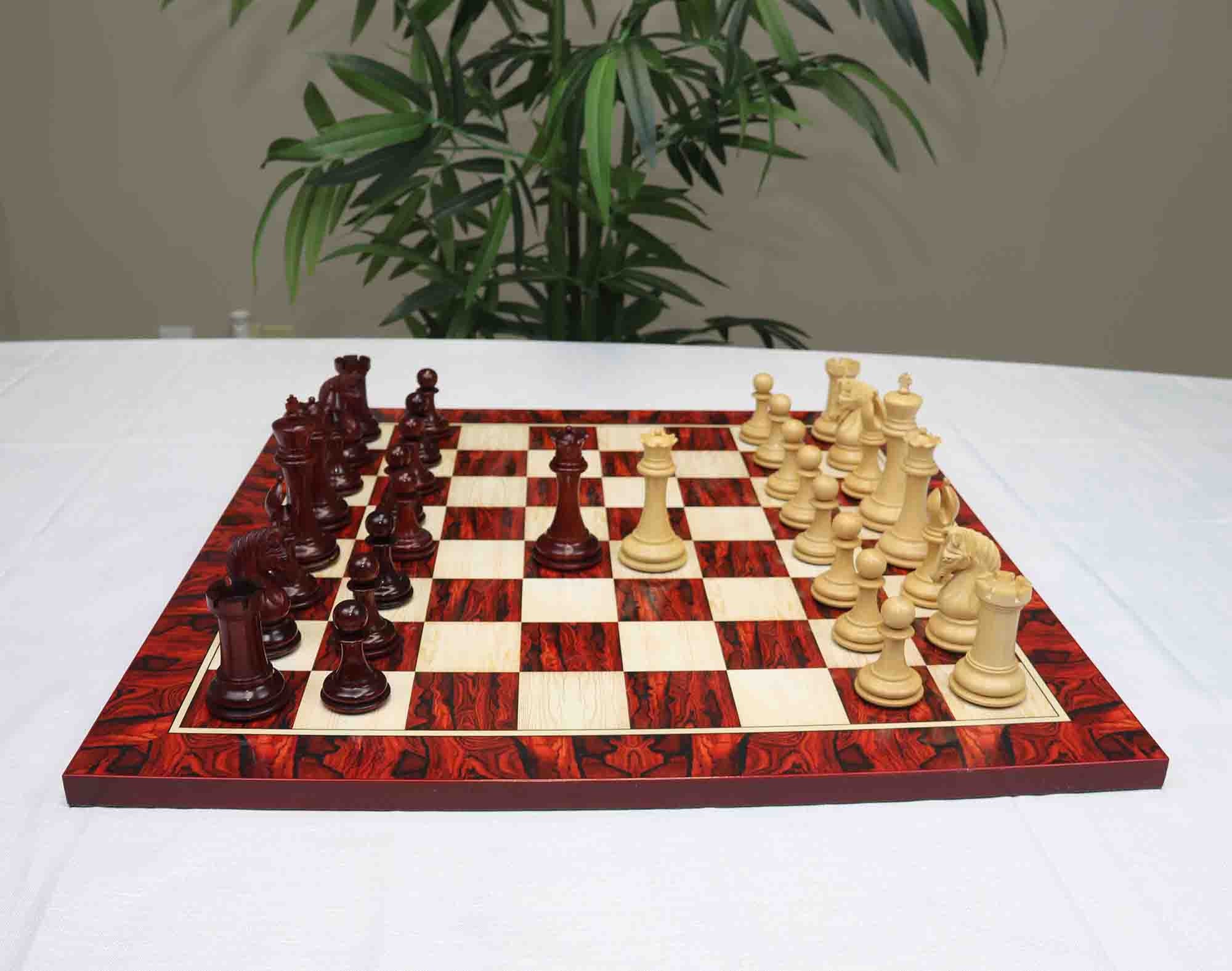 Grand English Style Chess Set with Storage Drawers – Pieces are Tournament  Sized and Hand Carved with Camphor Wood Board 19 in.