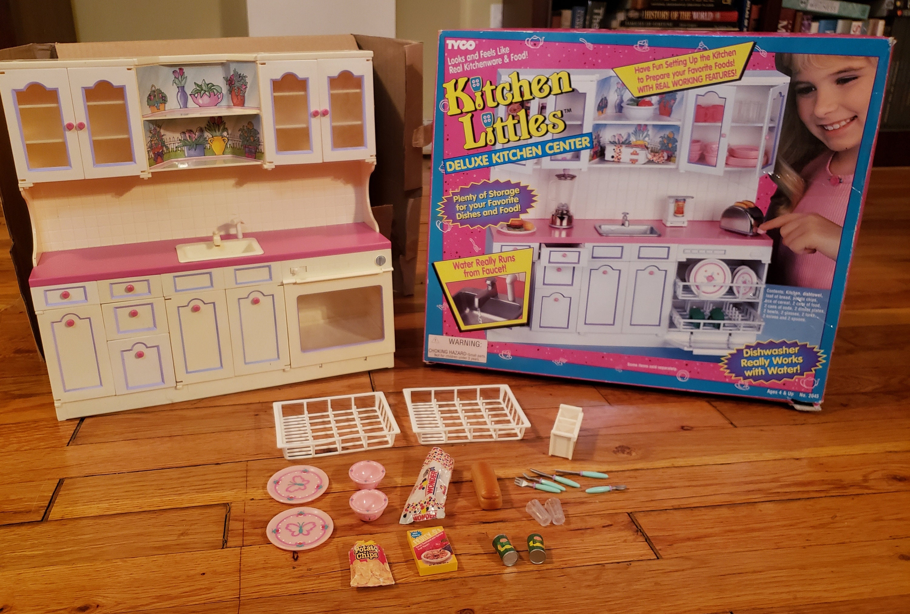 Vintage 1995 Barbie Fashion Doll Tyco Kitchen Littles Center Etsy