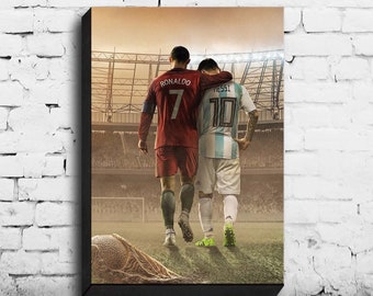 Lionel Messi Retro Canvas Prints Farewell Wall Art Home Decoration Poster