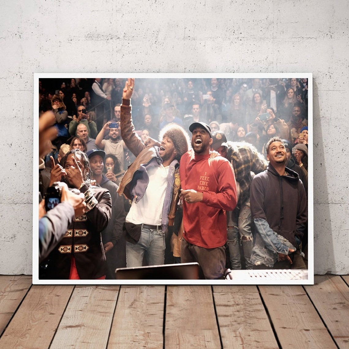 Kanye West and Kid Cudi Music Poster Canvas Wall Art Home Etsy