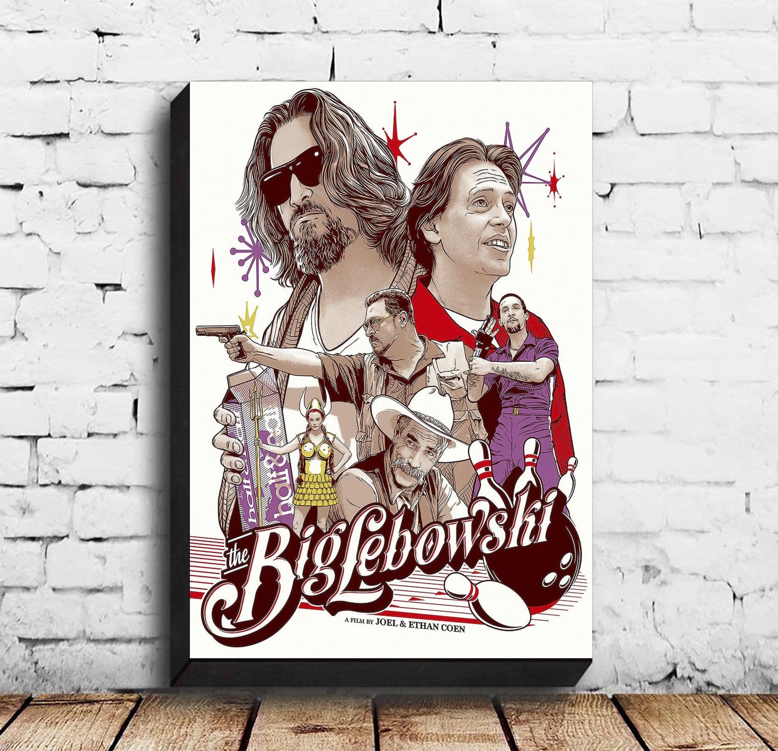 The Big Lebowski Movie Poster Canvas Wall Art Home Decor No Etsy