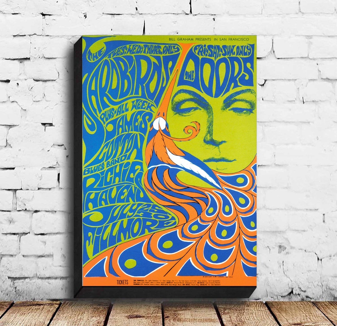 Fillmore Gift Poster Canvas Wall Art Home Decor no Frame Etsy