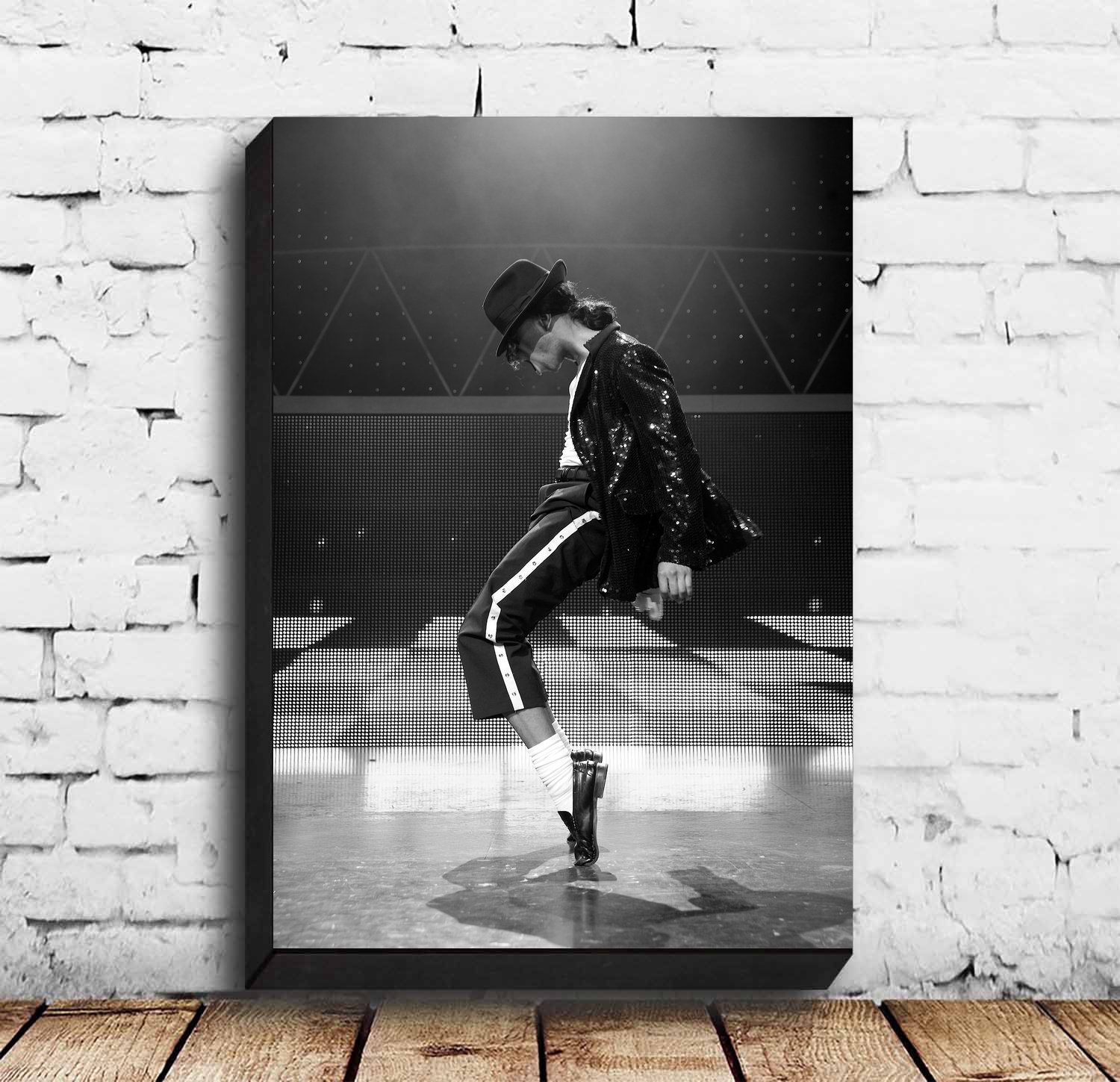 Michael Jackson Music Poster Canvas Wall Art Home Decor Etsy