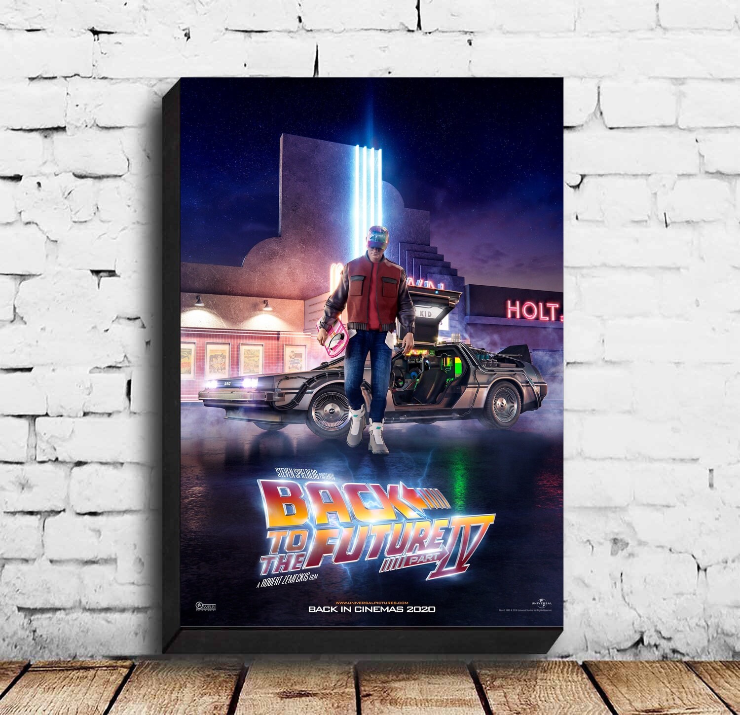 Back to the Future Movie Poster Canvas Wall Art Home Etsy