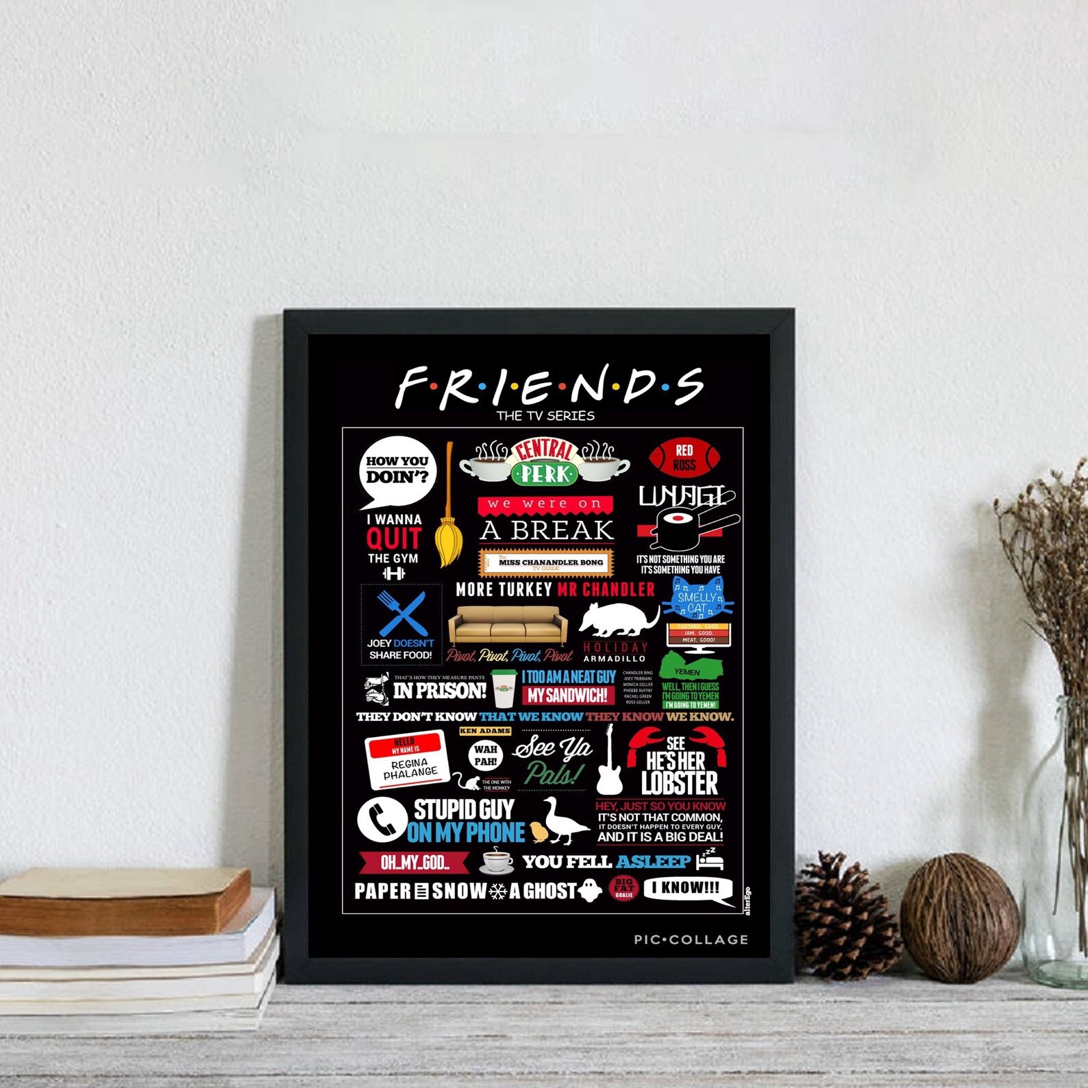 Friends TV Show Poster Canvas Wall Art Home Decor No Frame | Etsy