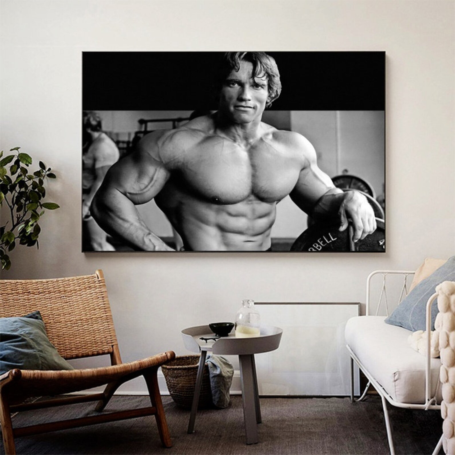 Arnold Schwarzenegger Bodybuilding Poster Canvas Wall Art Home | Etsy