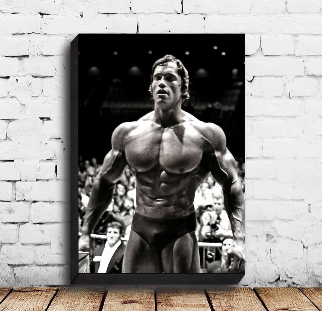 Arnold Schwarzenegger Bodybuilding Poster Canvas Wall Art Picture for