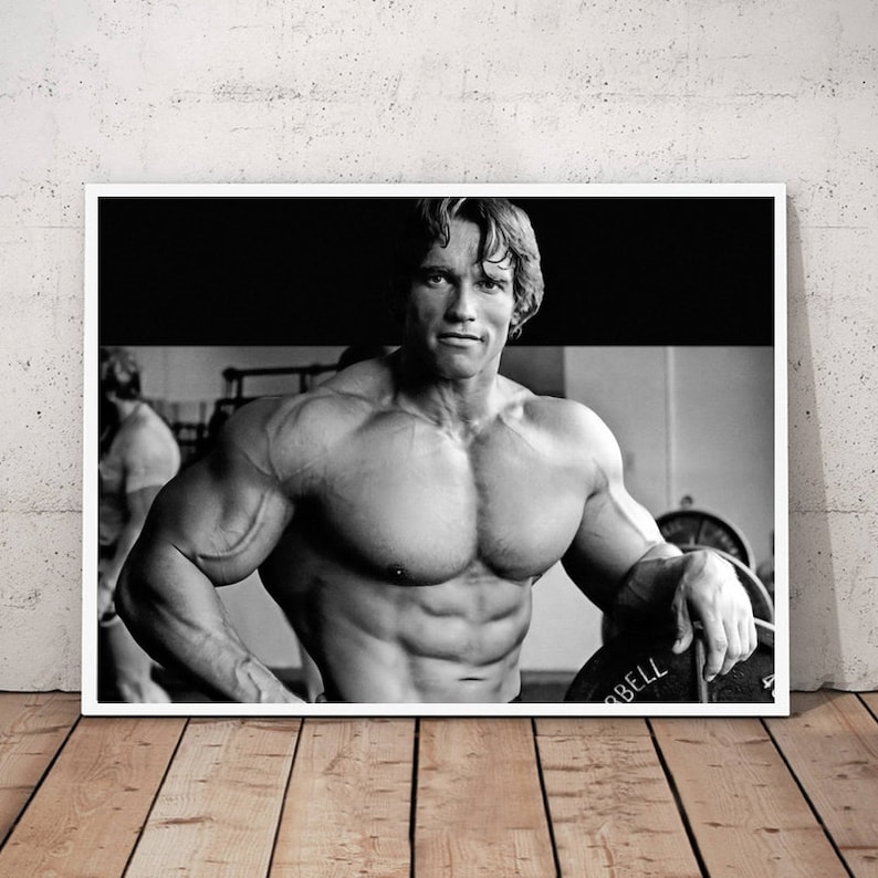 Arnold Schwarzenegger Bodybuilding Poster Canvas Wall Art Home | Etsy