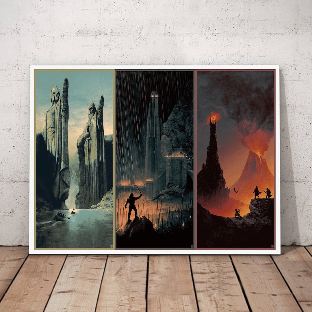 Lord of the Rings Movie Poster Canvas Wall Art Home Decor no Frame - Etsy