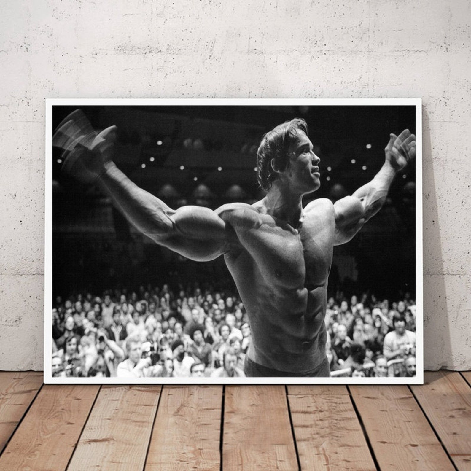 Arnold Schwarzenegger Bodybuilding Poster Canvas Wall Art Home | Etsy