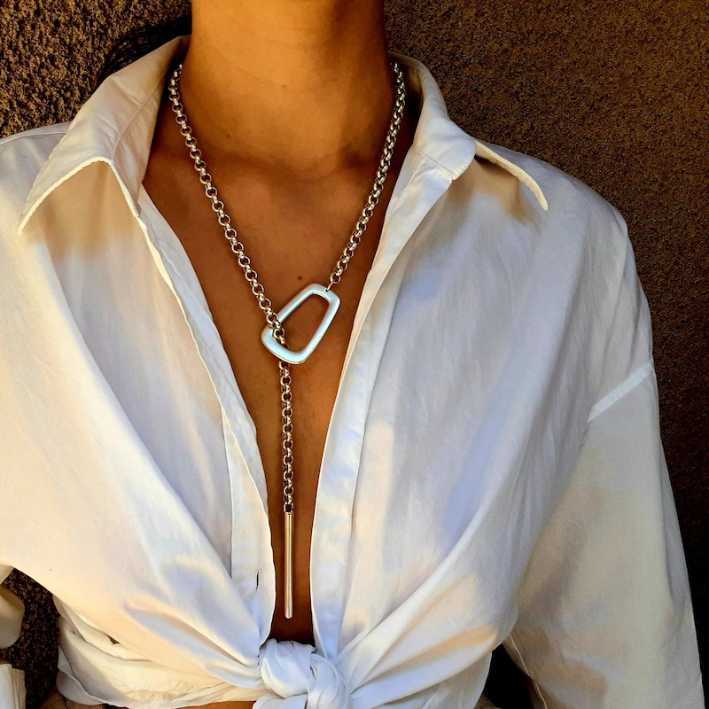 Silver Plated Statement Necklace main image 1