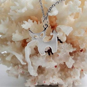 Katthalsband i sterlingsilver, minimalistiskt kattungehänge bild 5