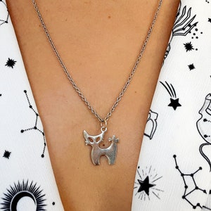 Katthalsband i sterlingsilver, minimalistiskt kattungehänge bild 10