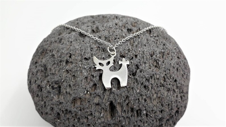 Katthalsband i sterlingsilver, minimalistiskt kattungehänge bild 8