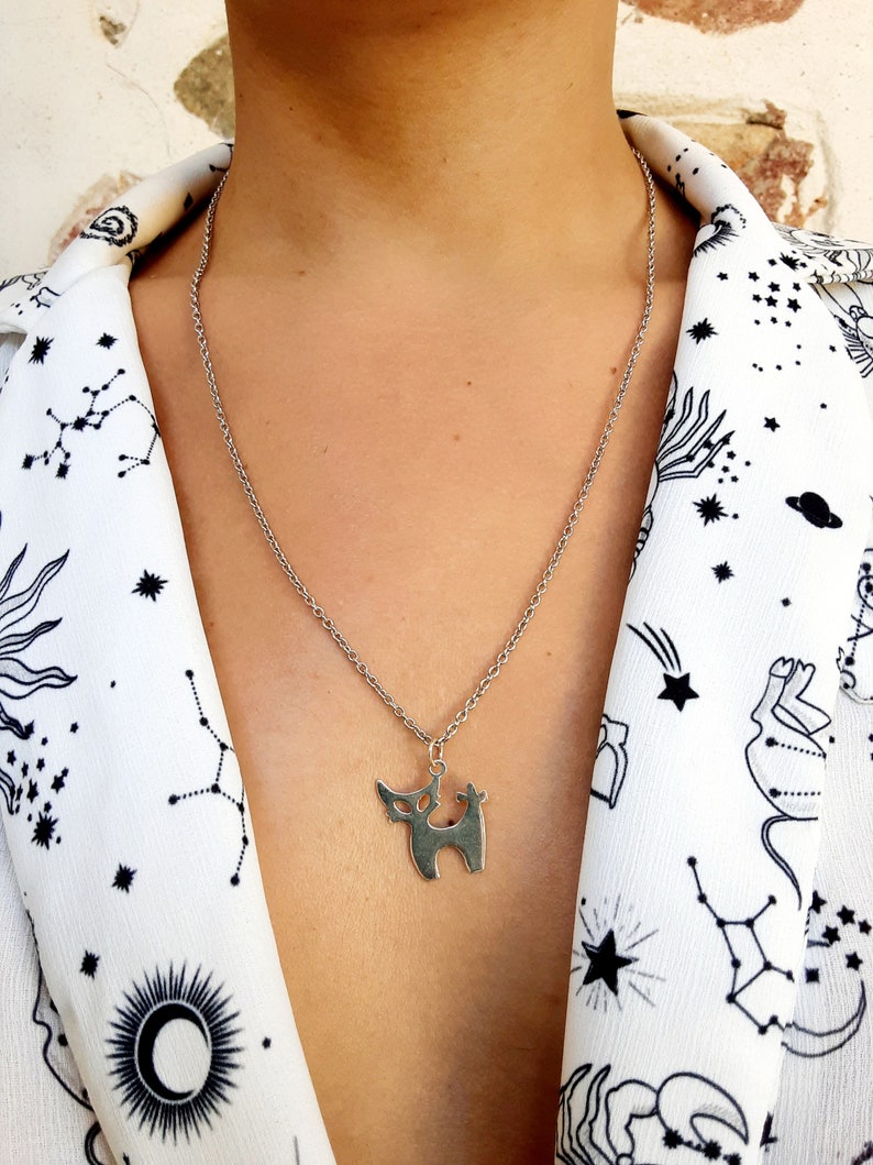Katthalsband i sterlingsilver, minimalistiskt kattungehänge bild 2