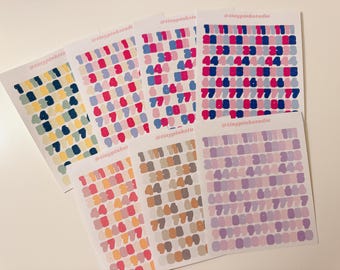 Matte Bubble Number Stickers #3 (1 out of 2)