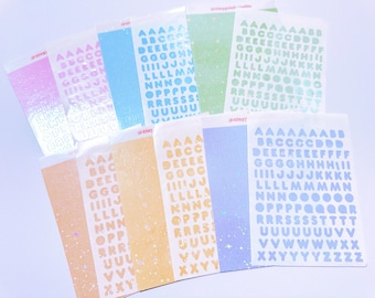 Holographic Spring Bubble Letter Collection