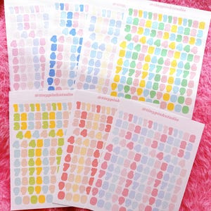 Stickers chiffres bulles mats #1