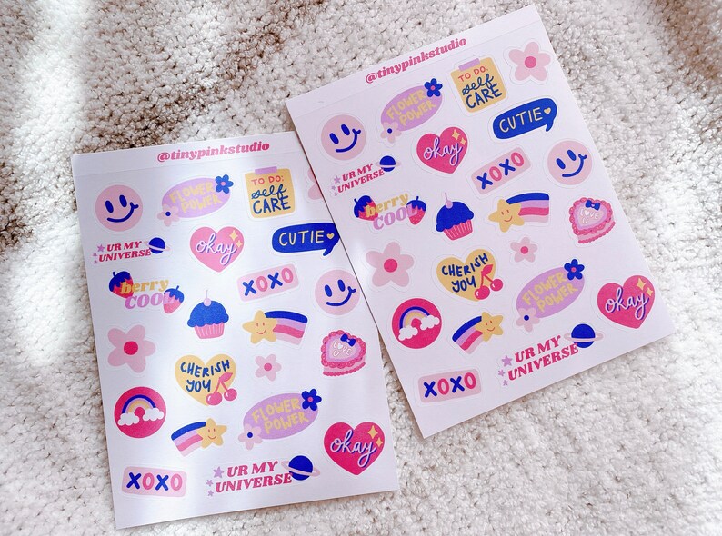Cute Sticker Sheet #1 - Etsy