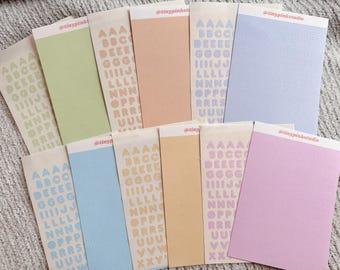 Matte Spring Bubble letter Collection