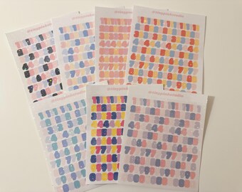 Holographic Number Bubble Stickers #2