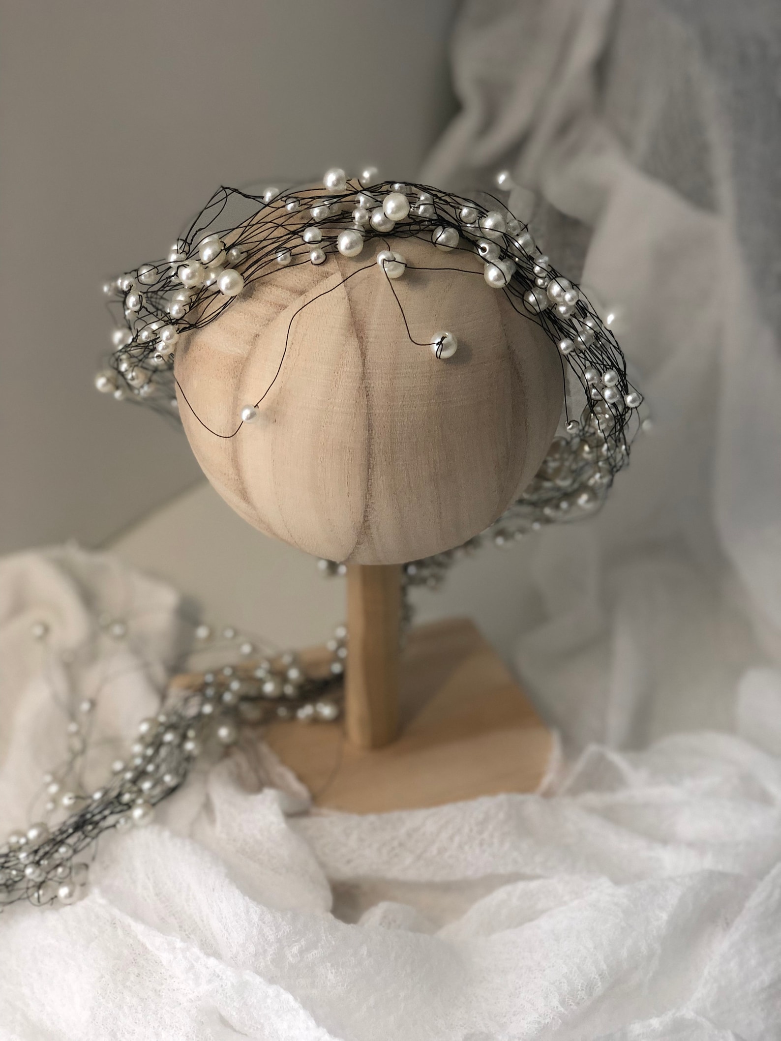 Peals Bridal Hairpiece Vine Wedding Hair Accessory Bridal Etsy