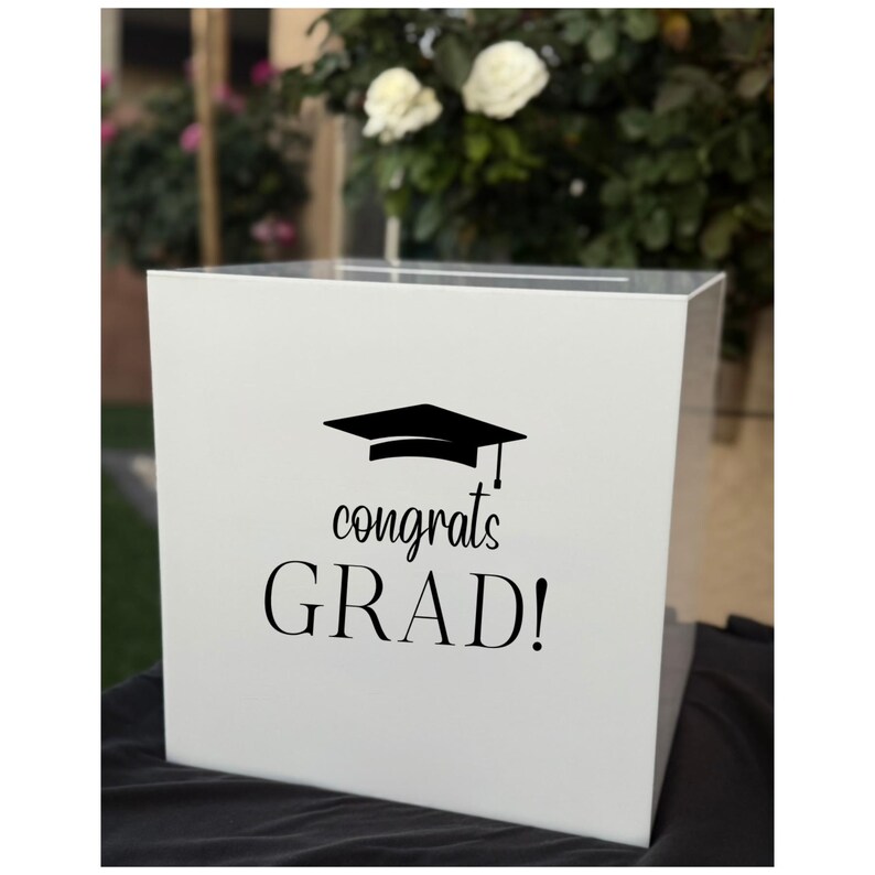 Grad Locker Box Personalized Acrylic Graduation Card Box With Lock & Key - Etsy