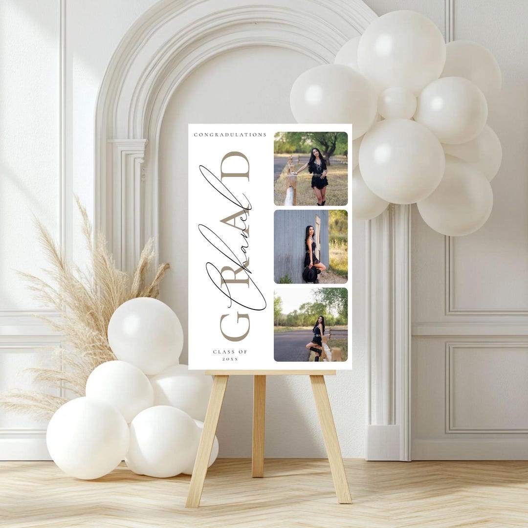 Graduation Sign, Custom Graduation Sign, Welcome Sign, Photo Sign ...