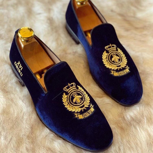 mens velvet slippers cheap