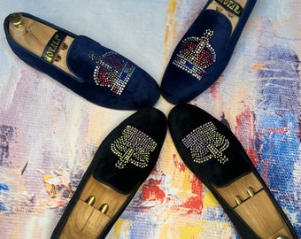 custom embroidered loafers